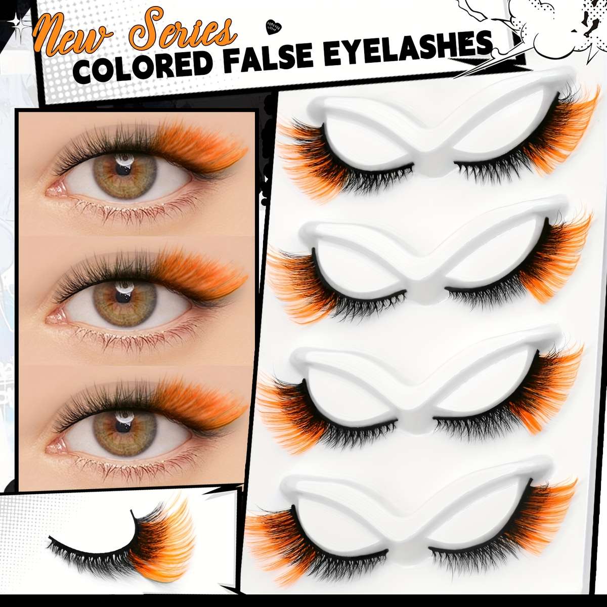 5 Pairs Natural Fluffy False Eyelashes Model Cl05