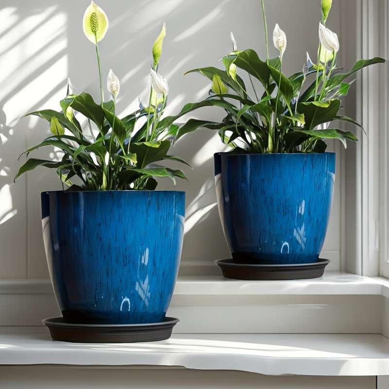 Flowerpot Model Blue 2Pcs