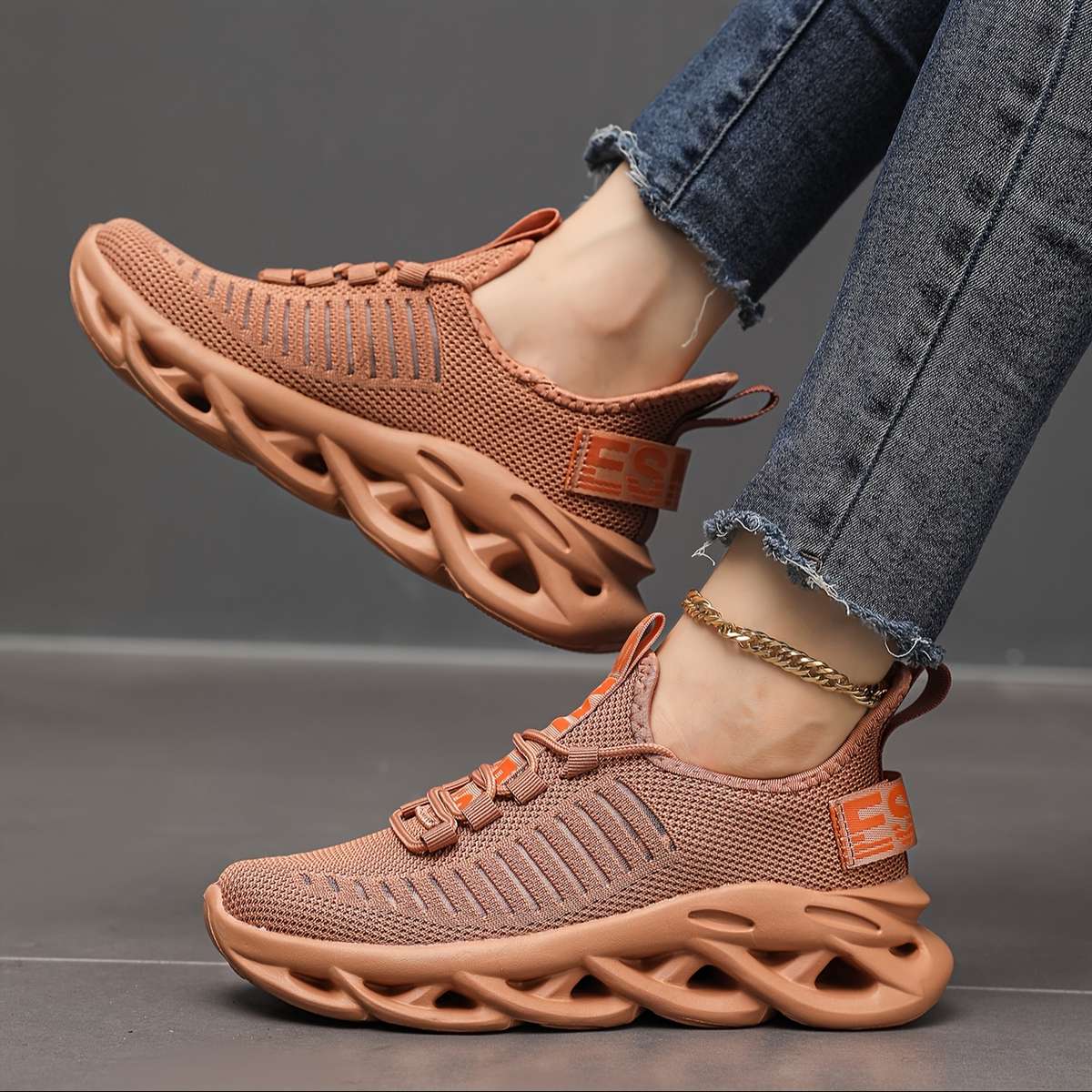 Sneakers Color Khaki Sizeuk 7