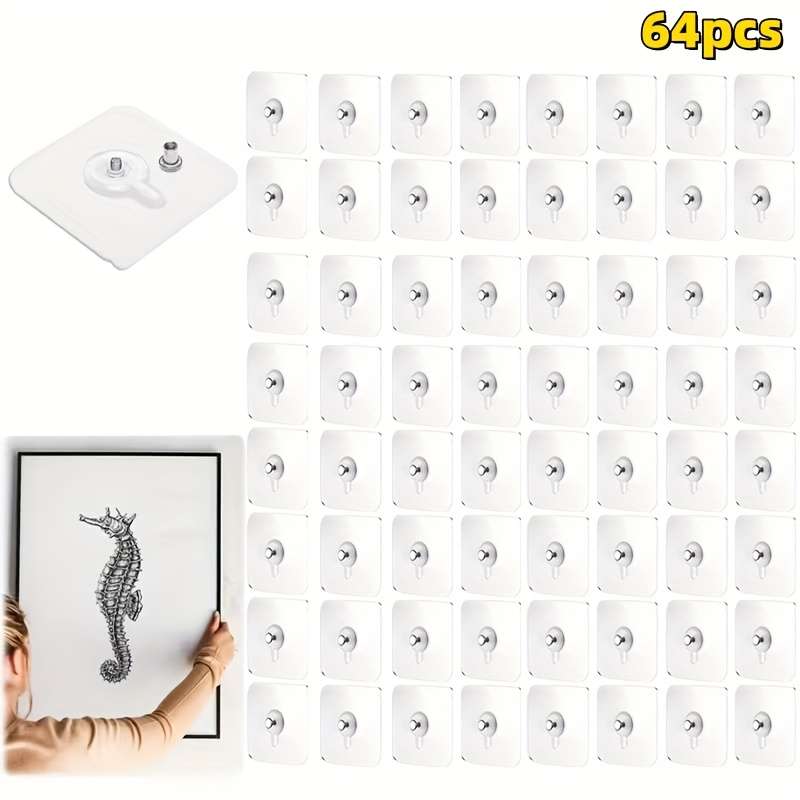 4 16 32 Hangers Waterproof Rustproof Damage Free Hanging Hangers Style Photo Frame Stickers