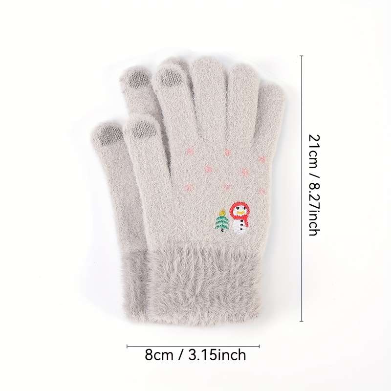 Winter Gloves Color White