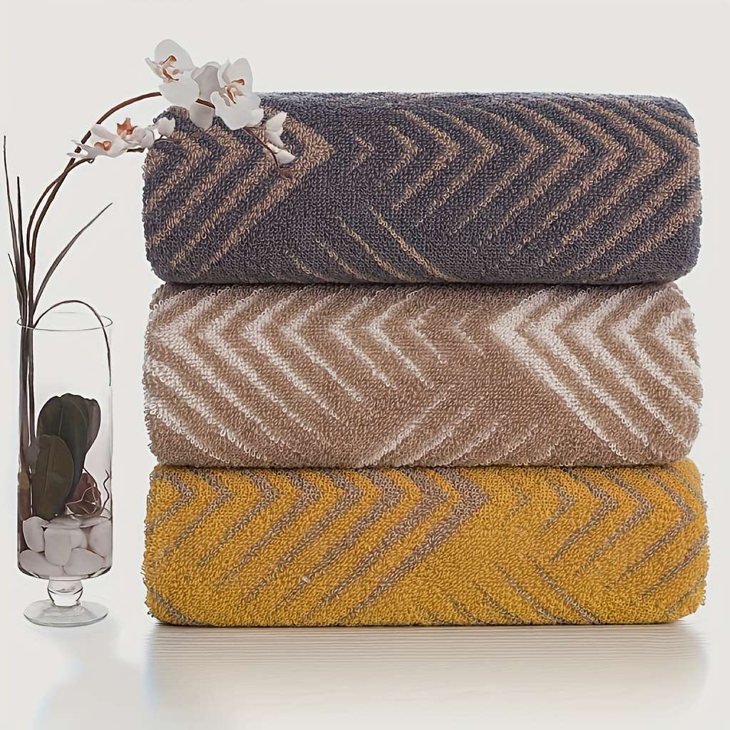 Towel Model Gray 3 Pack Size34*74Cm