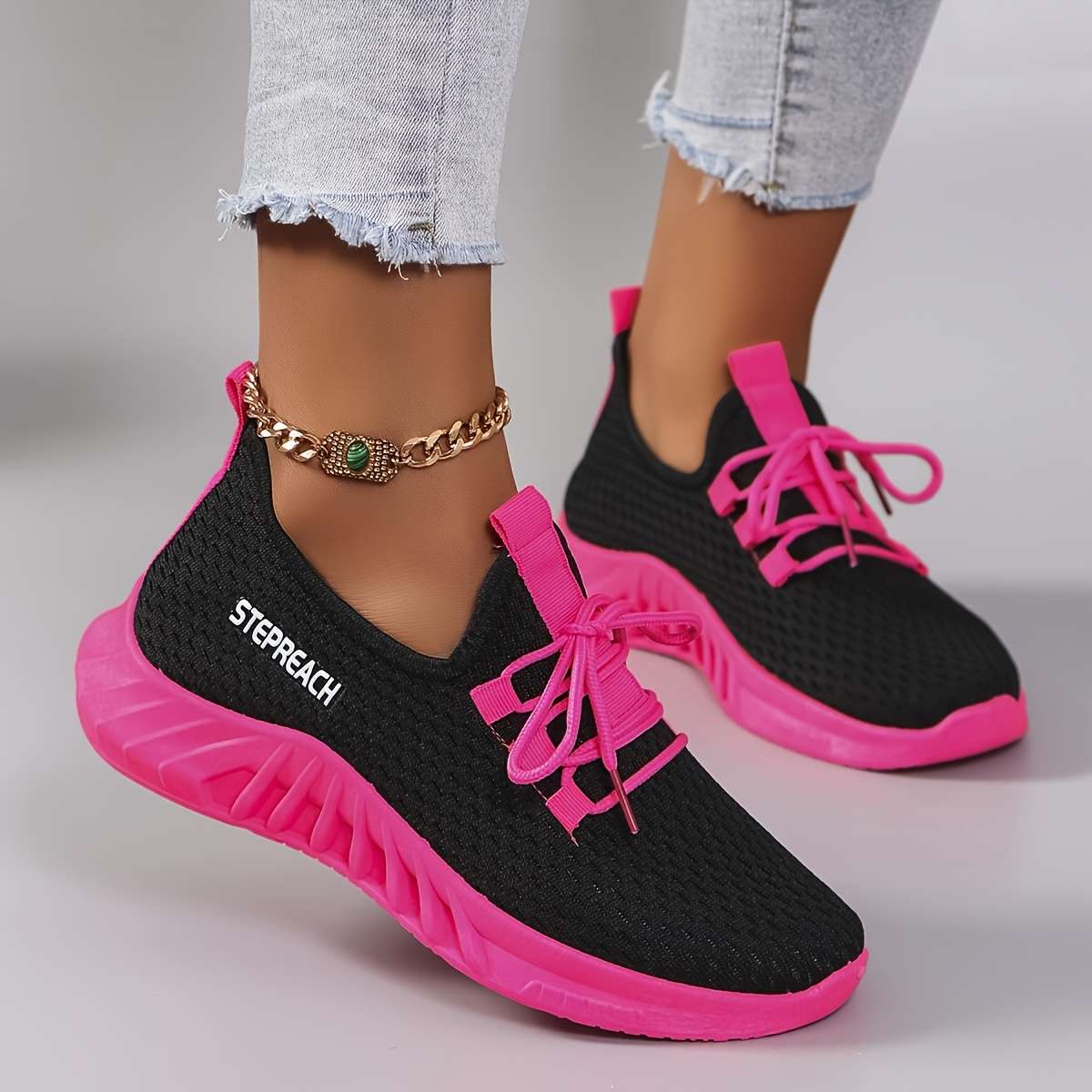 Women S Sneakers Color Rose Red Sizeuk 7.5