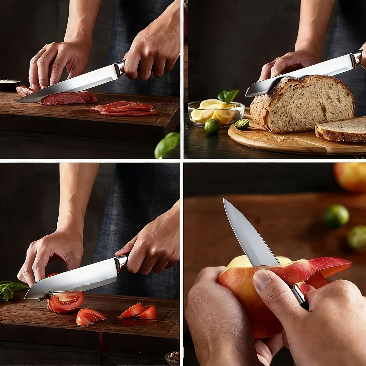 Kitchen Knives Color White