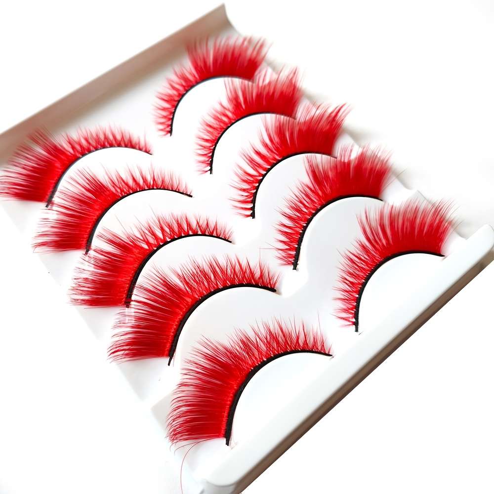 Natural C Curl Lash Extensions Model Red 15mm