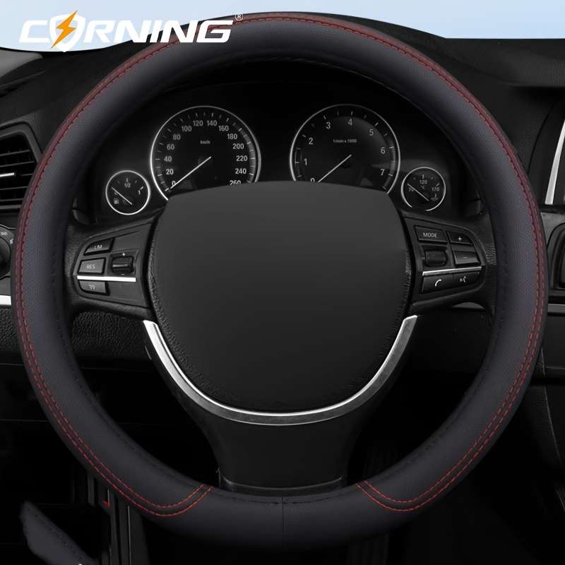 Car Steering Wheel Cover Black Red   Car Steering Wheel Cover