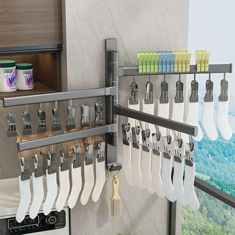 Clothes Rack Gun Ash Model 2 Rods