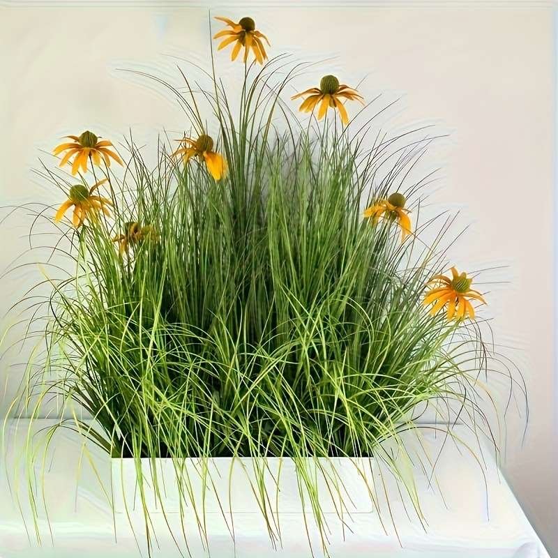 Simulated Flower Model Artificial Sunflower And Onion Plants6Pcs