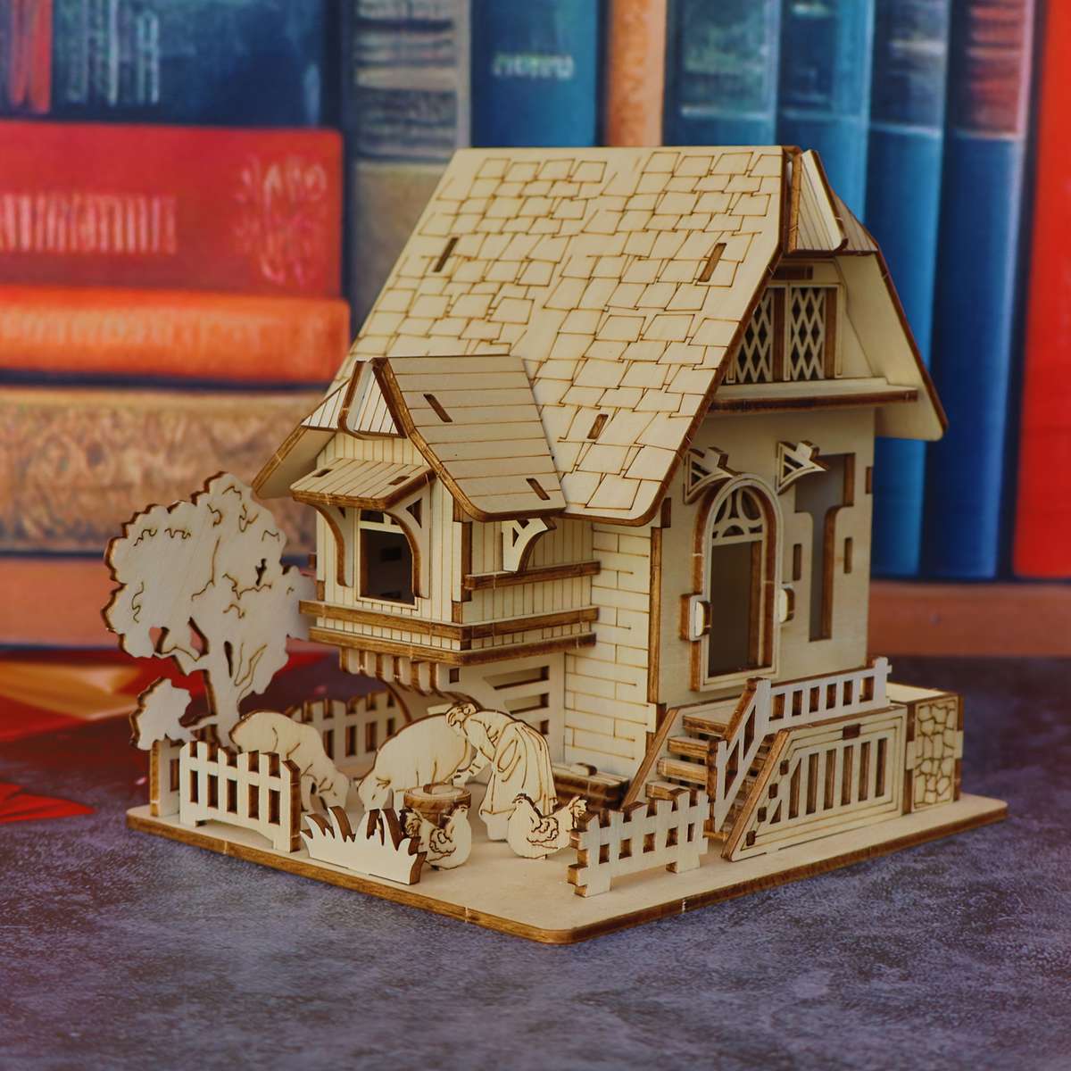 Building Toy Architectural Model Toy Set Items Farm Cottage