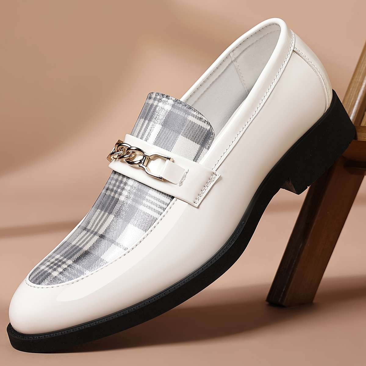 Mens Leather Shoes Color White Sizeuk 8