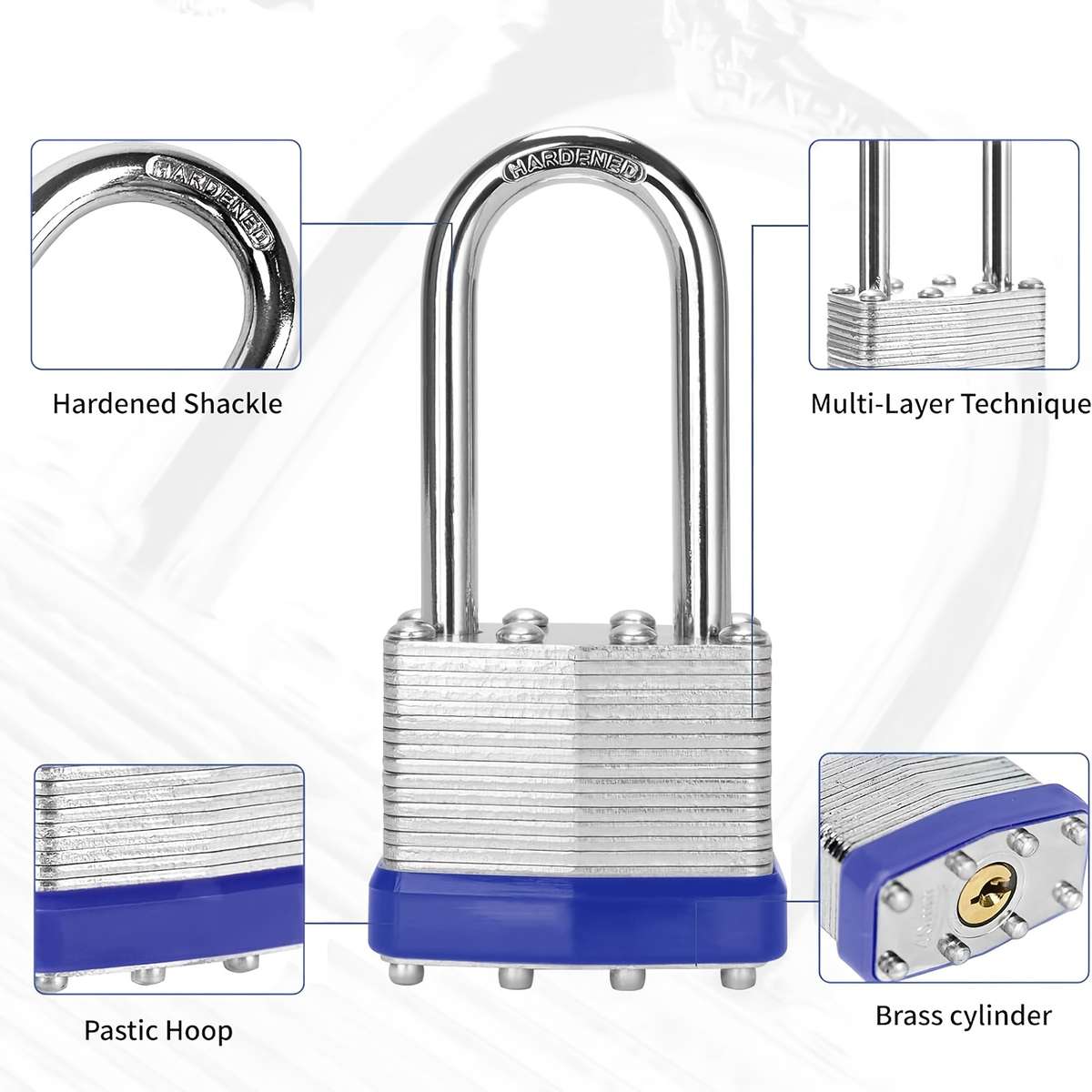 Antitheft Lock Color Silver Ql 2Pcs