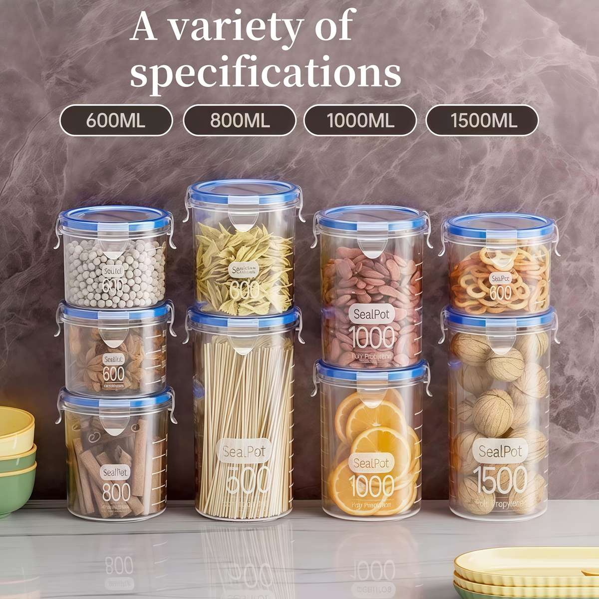 Sealed Jar Quantity 6Pcs Capacity800Ml27.05Oz1000Ml33.82Oz