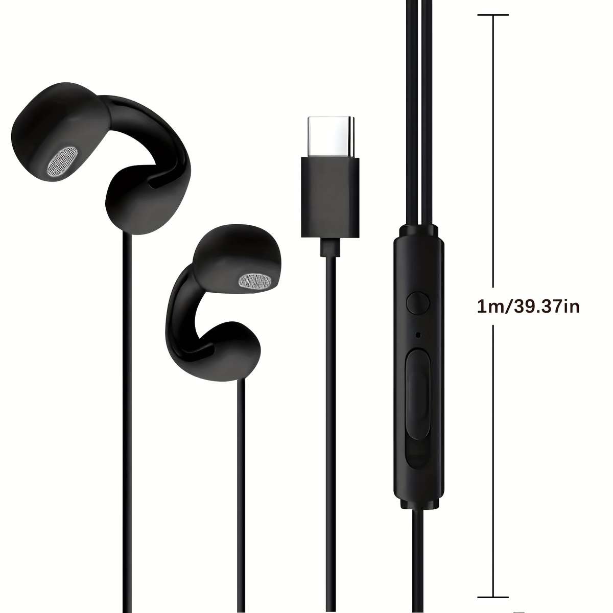 Wired Headphones Black Model 3.5Mm