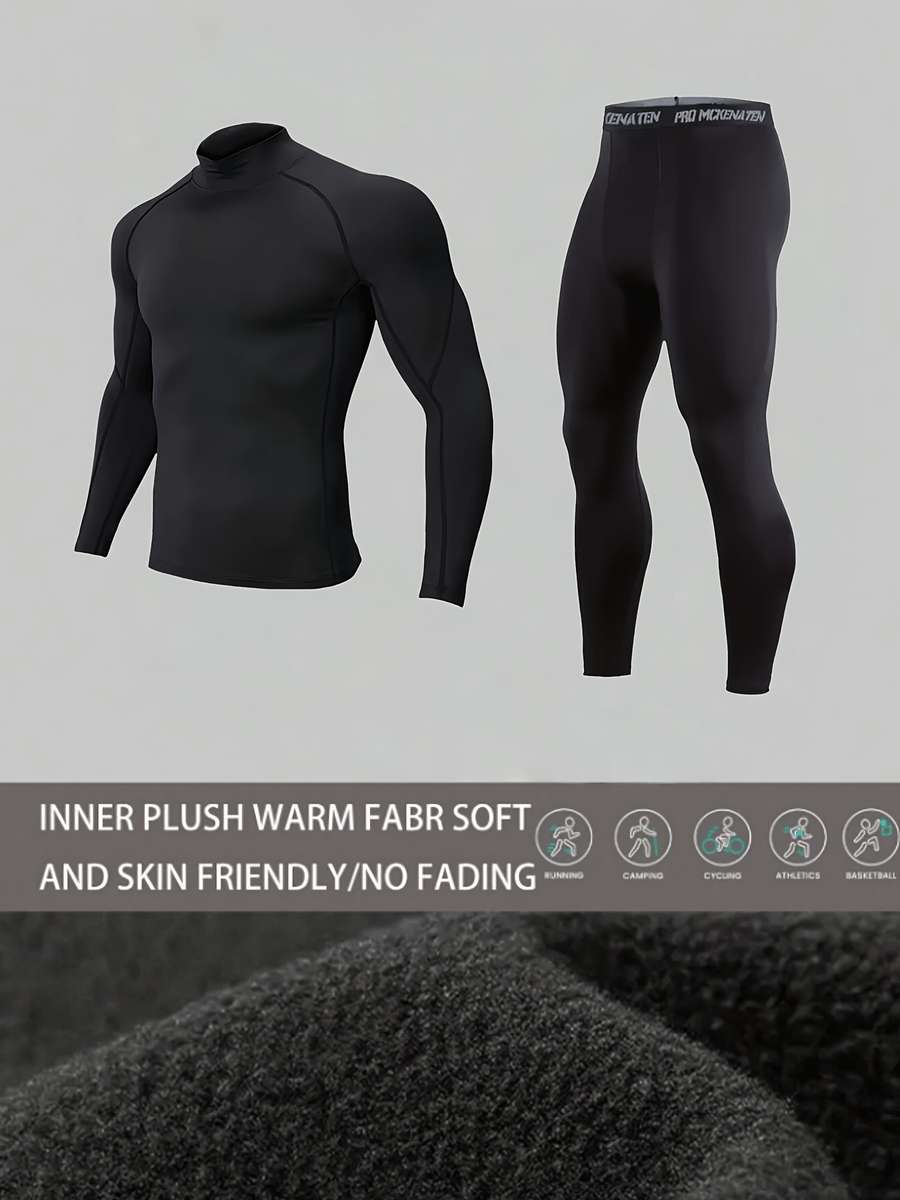 Thermal Underwear Color Black Sizexxl