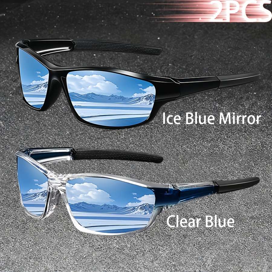 Cycling Glasses Color 2Pcs Iceblue Clearblue