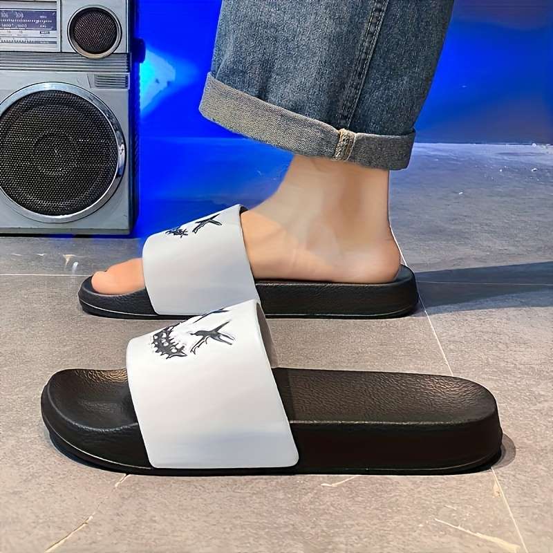 Men Slippers Summer Style White Size Uk 7