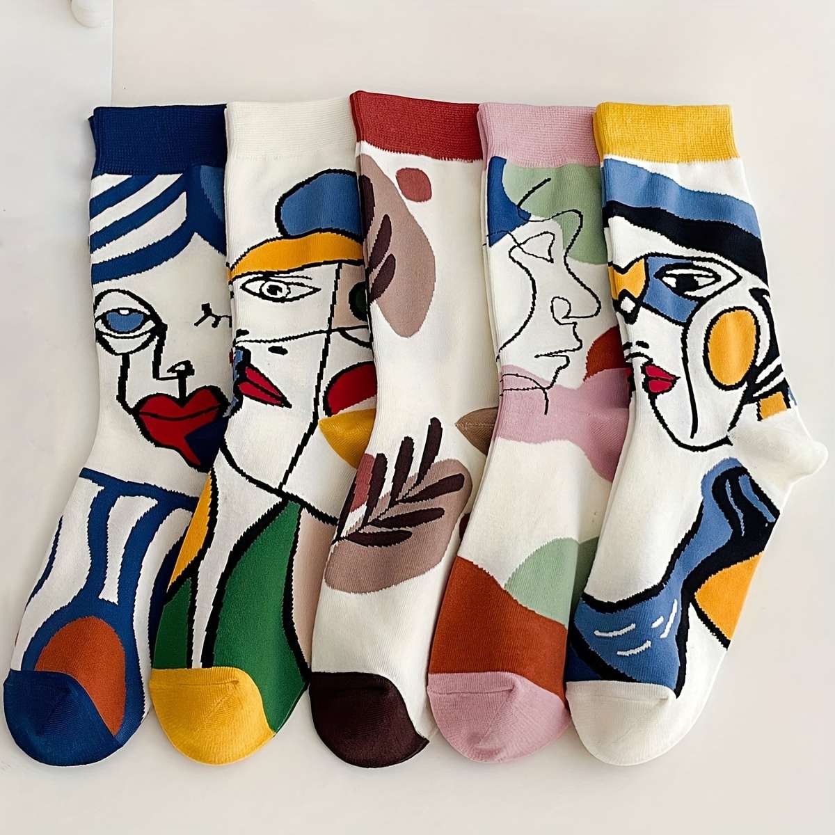 Women S Socks Color Mixed Color 5 Pairs Size Onesize