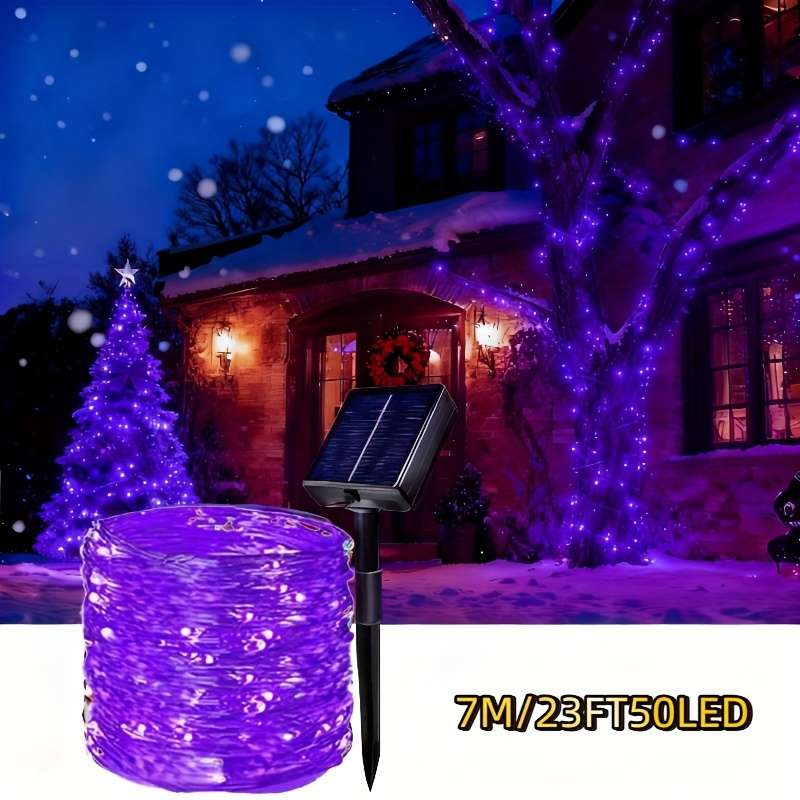 String Lights Color Purple Size7M50Led