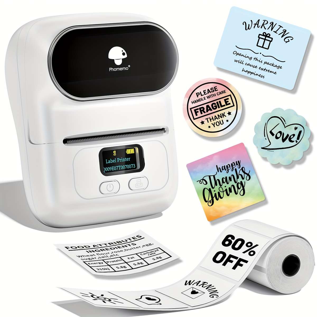 Printer Color Black Items 1 Printer  2 Rolls Of Paper