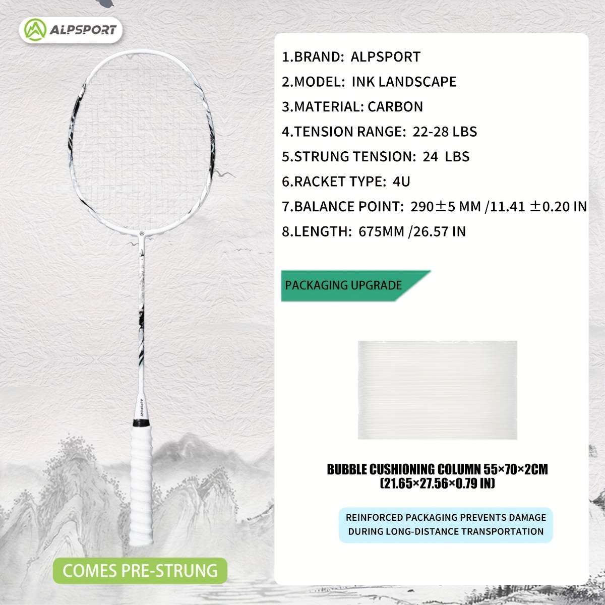 Badminton Racket Quantity 2 Rackets  Bag  3 Nylon Shuttles