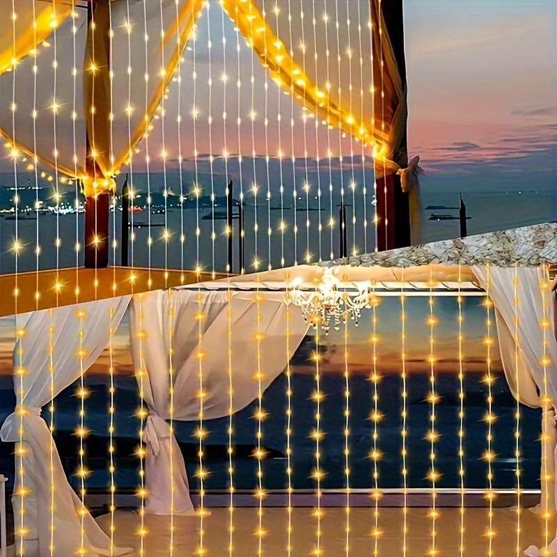 String Lights Color White Light Size298.7Cm   198.12Cm 200Led