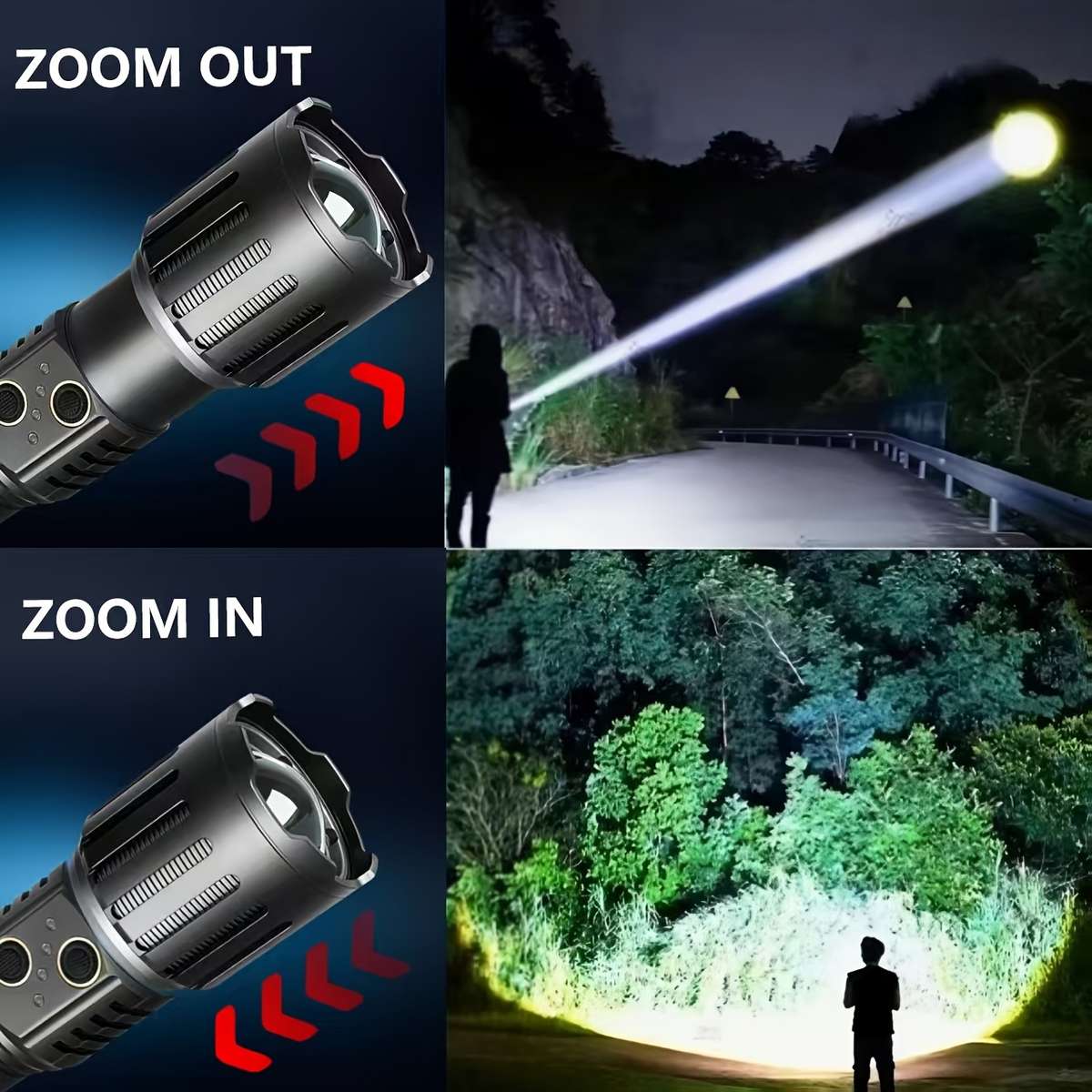 Professional 1Pc Dual Mode Led Flashlight With Type Emergency Reliable Solution
