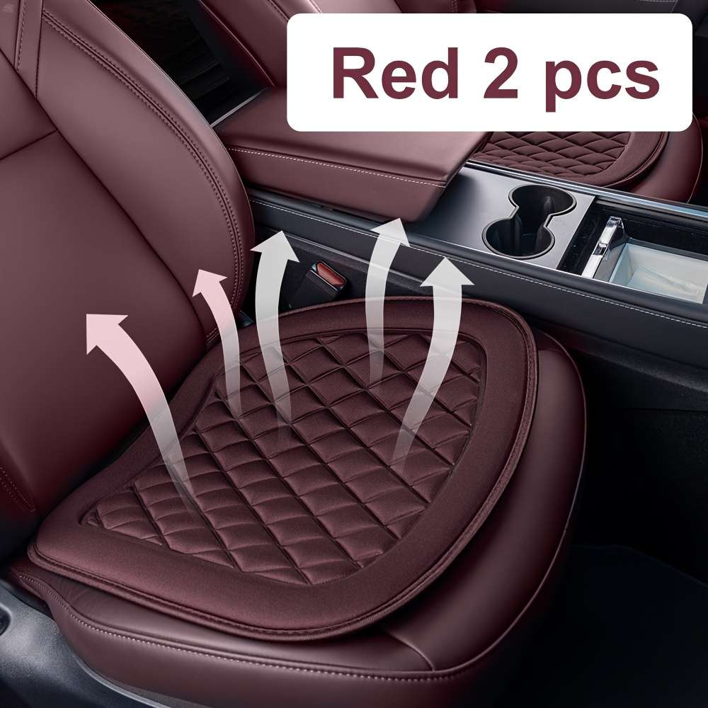 Car Seat Cushion Gray 2Pcs Pack