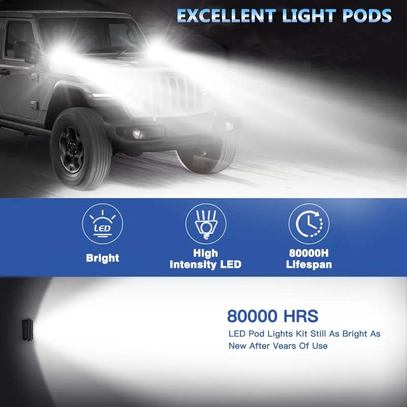 Car Lights Model 4Inch Lamp Quantity 8Pcs