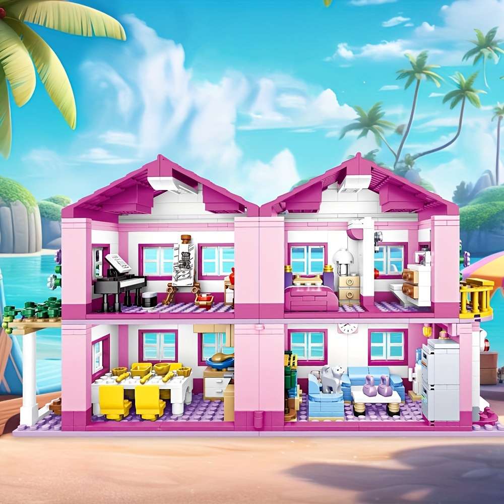 Building Toy Architectural Model Toy Set Quantity 1018Pcs