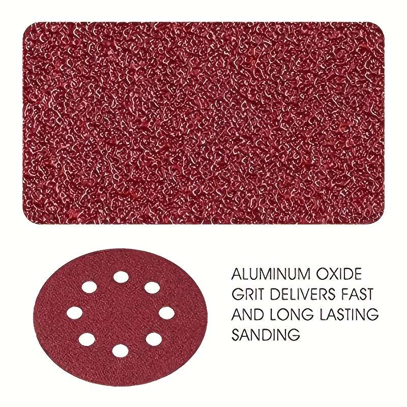 100 Sheets Of 5-Inch 8-Hole Sandpaper