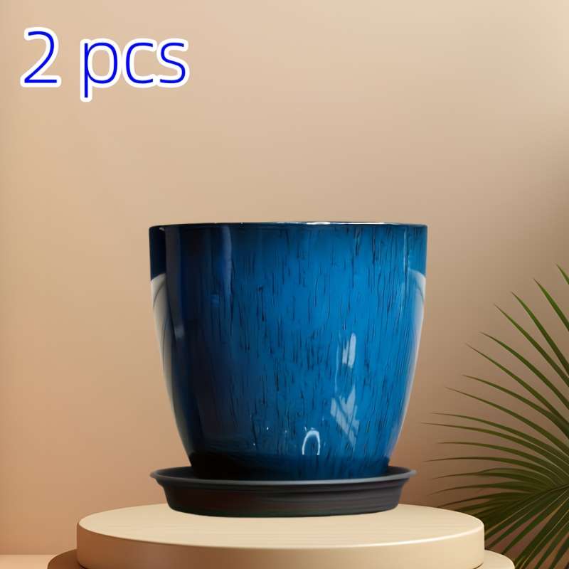 Flowerpot Model Blue 2Pcs