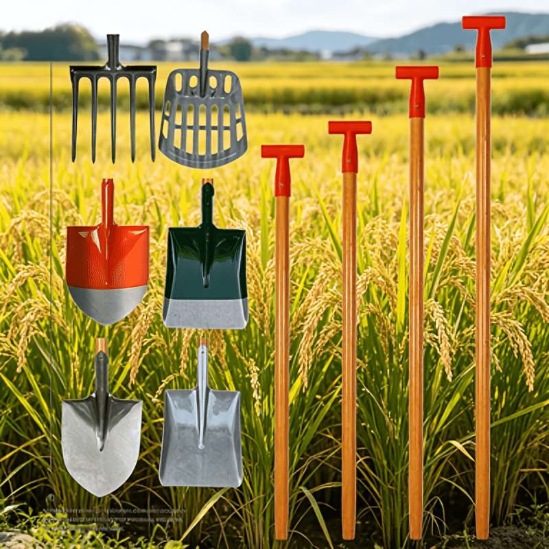 Garden Supplies Size 95Cm Style T Shaped Wooden Handle