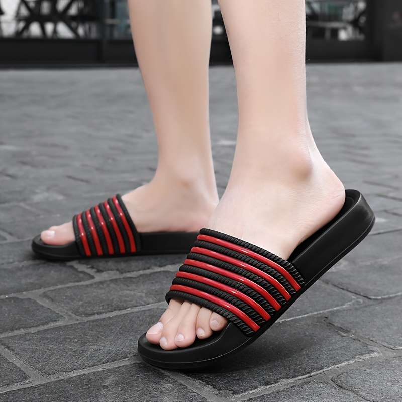 Men Slippers Summer Style Red Size Uk 6.5
