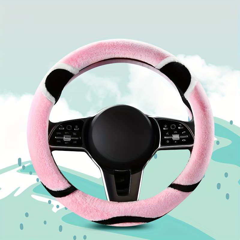 Car Steering Wheel Cover Grey Model Round