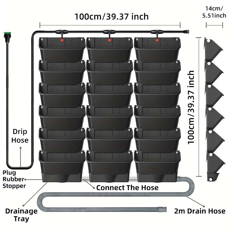 Flowerpot Color Black