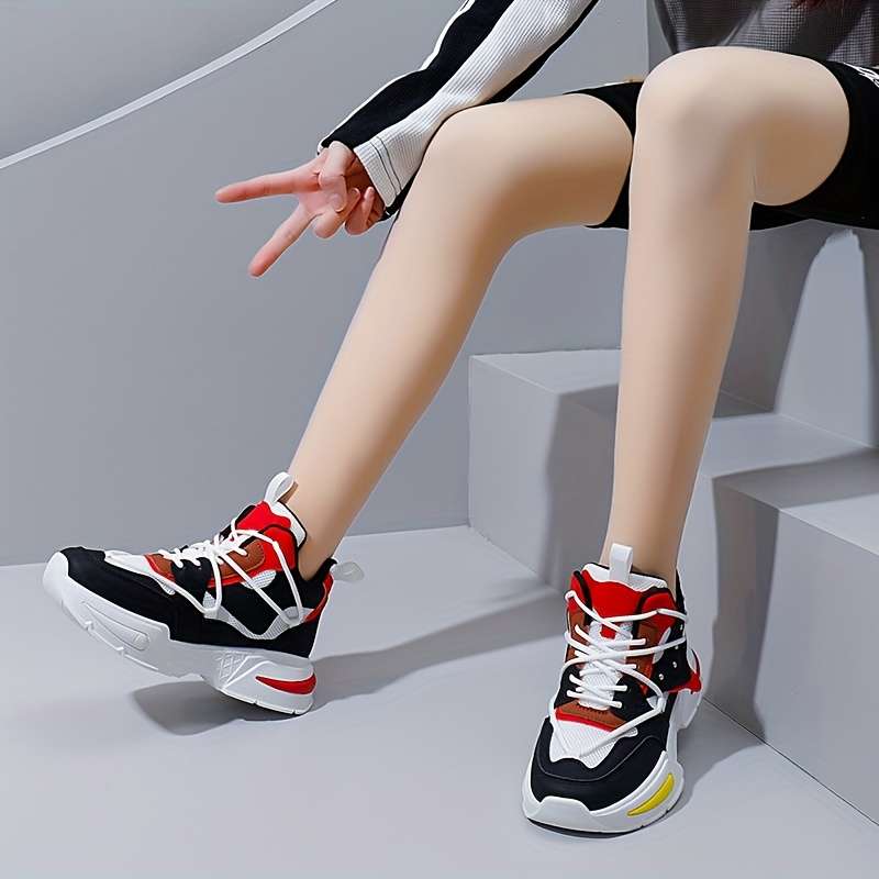 Women S Sneakers Color White Orange Sizeuk 6.5