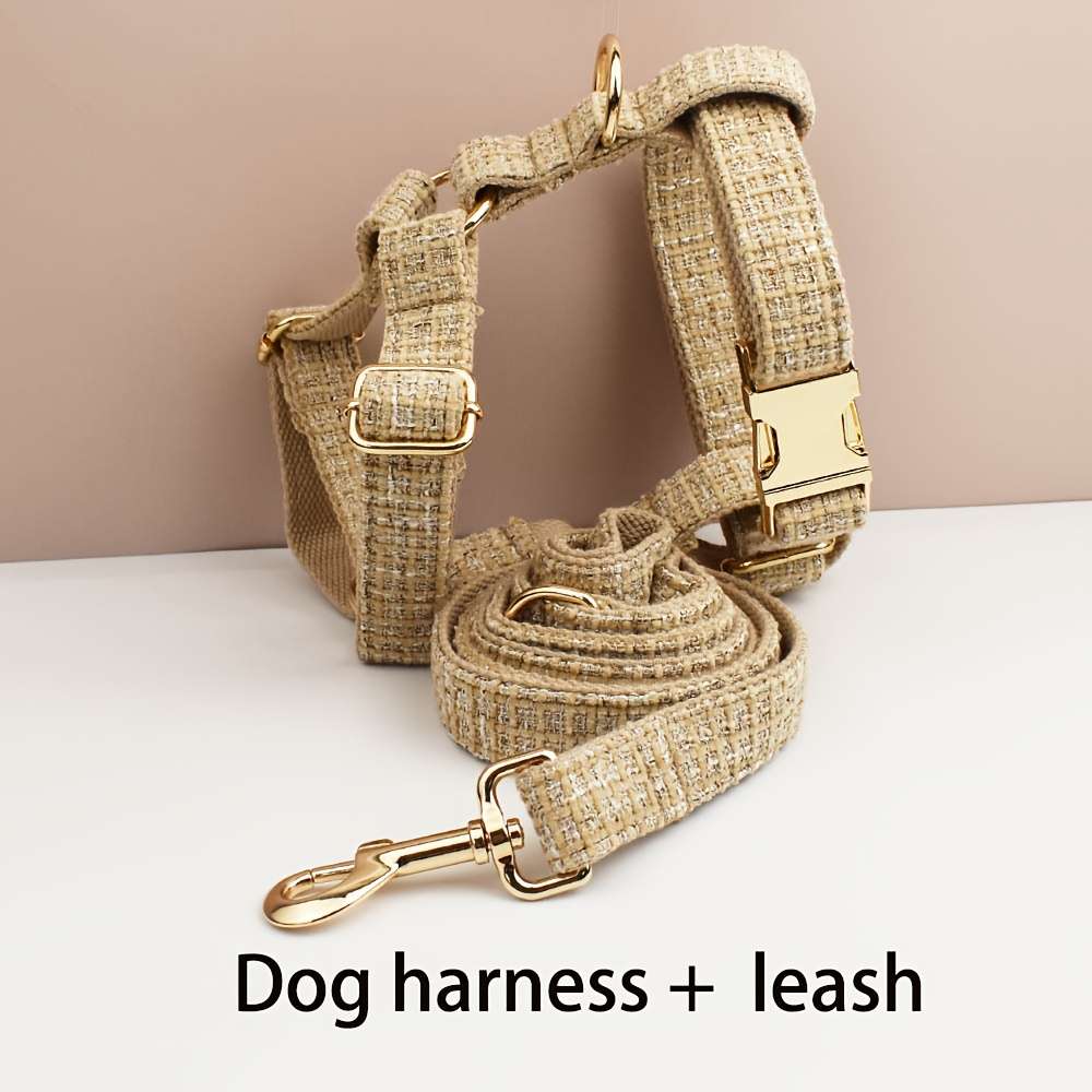Dog Leash Color Khaki 2Pcs Size M