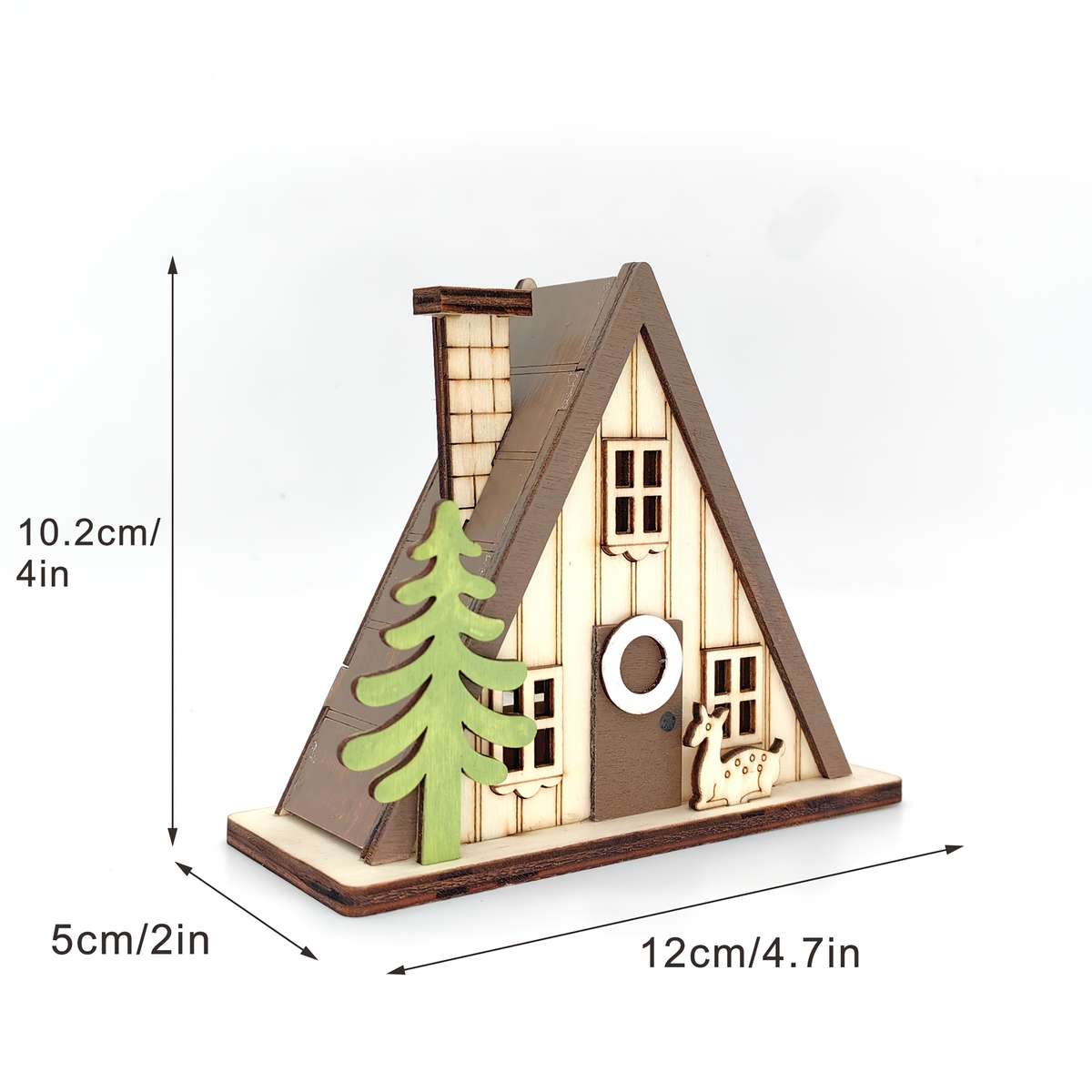 Building Toy Architectural Model Toy Set Items Coffee Colored Small House