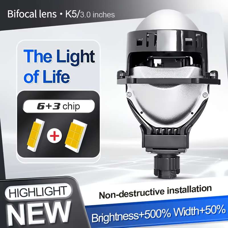 Car Lights Model 2Pcs Projector Light