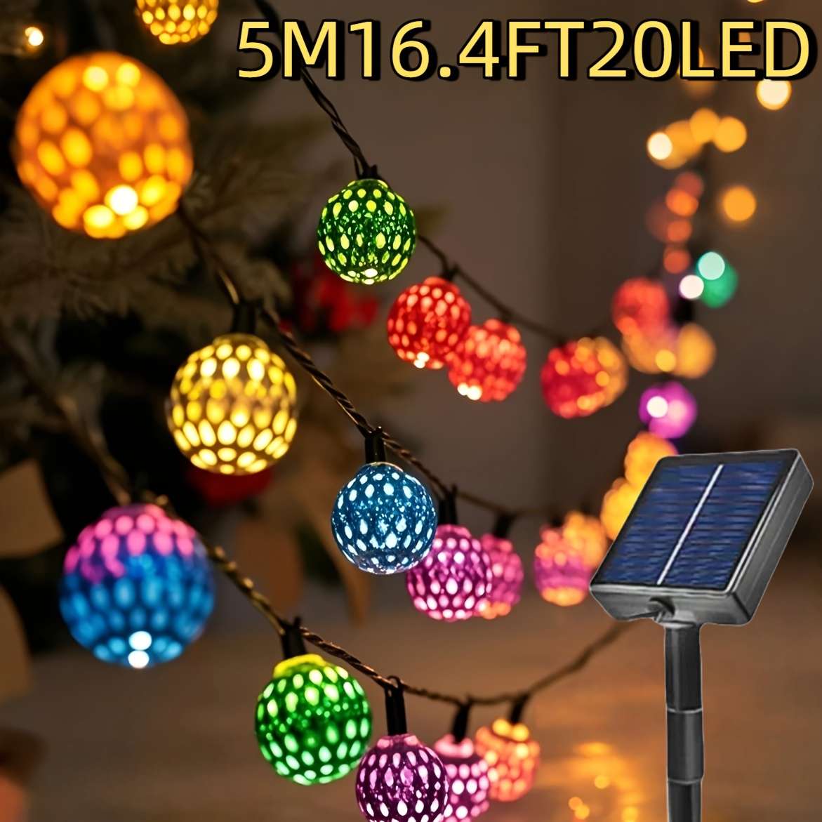 Christmas Lights White   8 Modes   Model 5M20Led5.0Meter