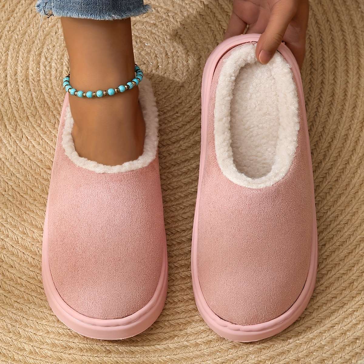 Cotton Slippers Color Grey Sizeuk 6.5-7