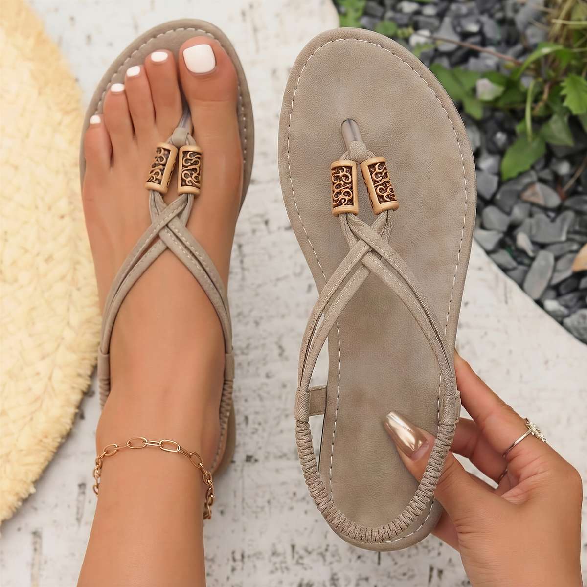 Sandals Color Grey Size Uk 4