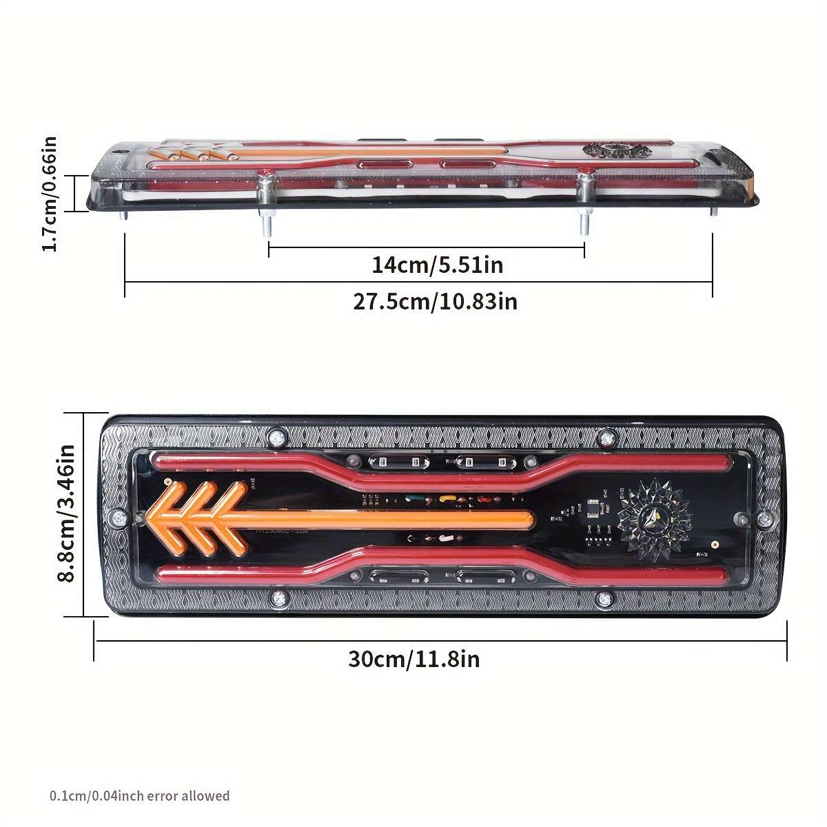 2pcs CNSUNNYLIGHTS LED Car Tail Lights High Brightness Multi-Purpose for Trucks T