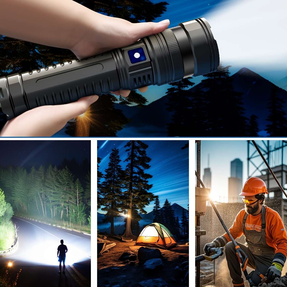 Portable 1Pc Gdsizhe Portable High Power Handheld Flashlight Home Reliable