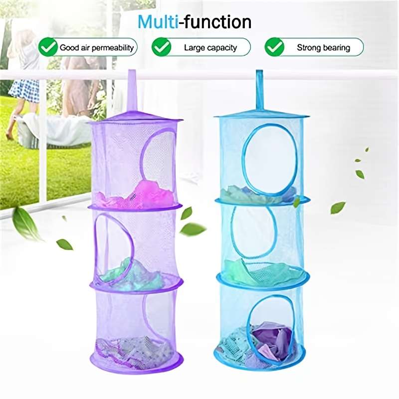 Foldable Layer Toy Storage Hammock Fluffy Animal Storage