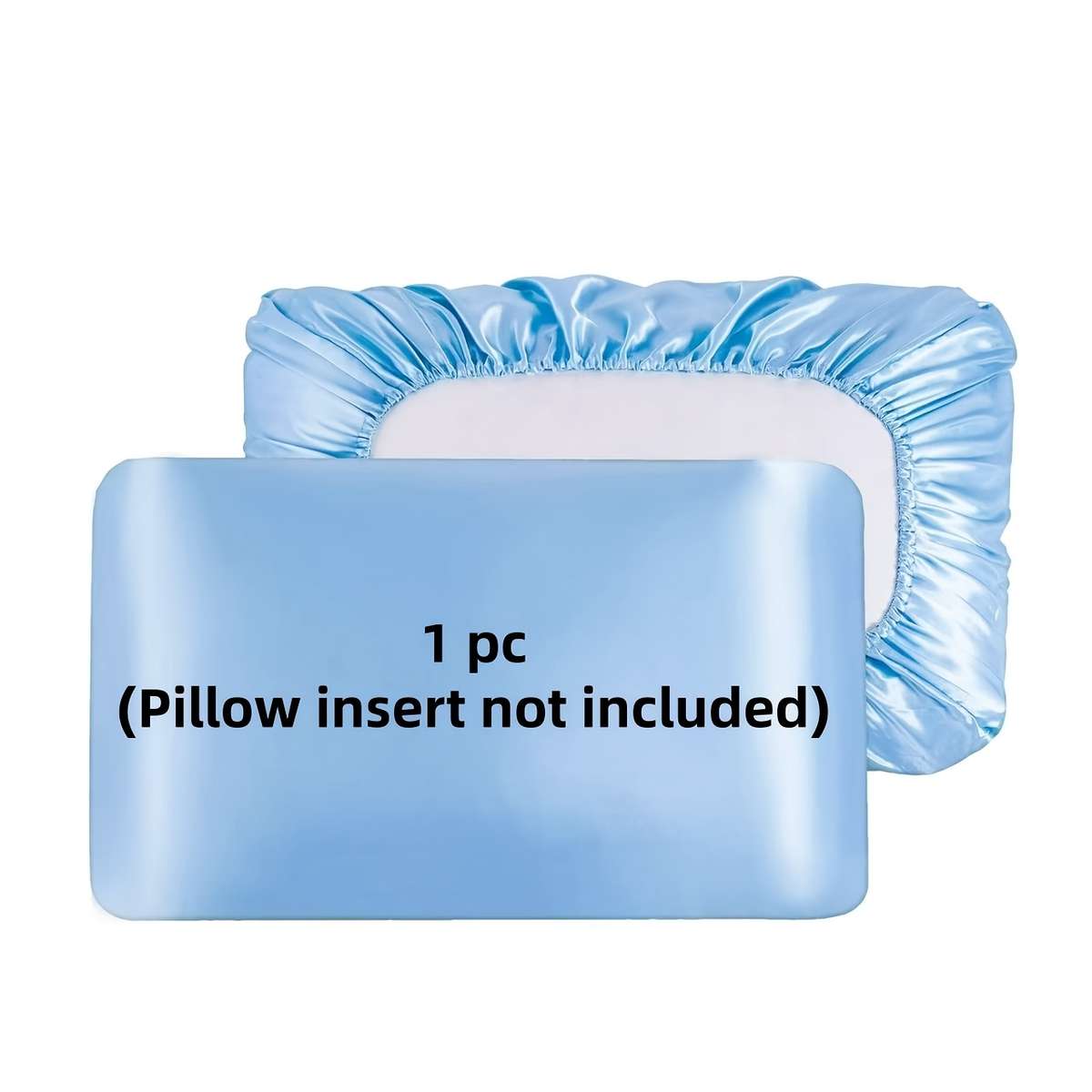 Satin Pillowcase Color   Baby Blue Size 10 Size50Cm*75Cm