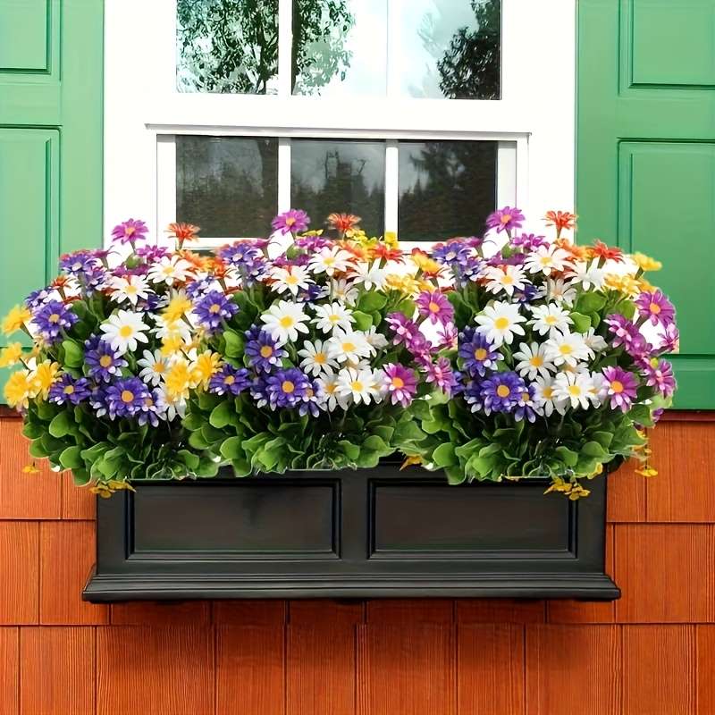 Simulated Flower Quantity 5 Bouquets Of Beautiful Flowers