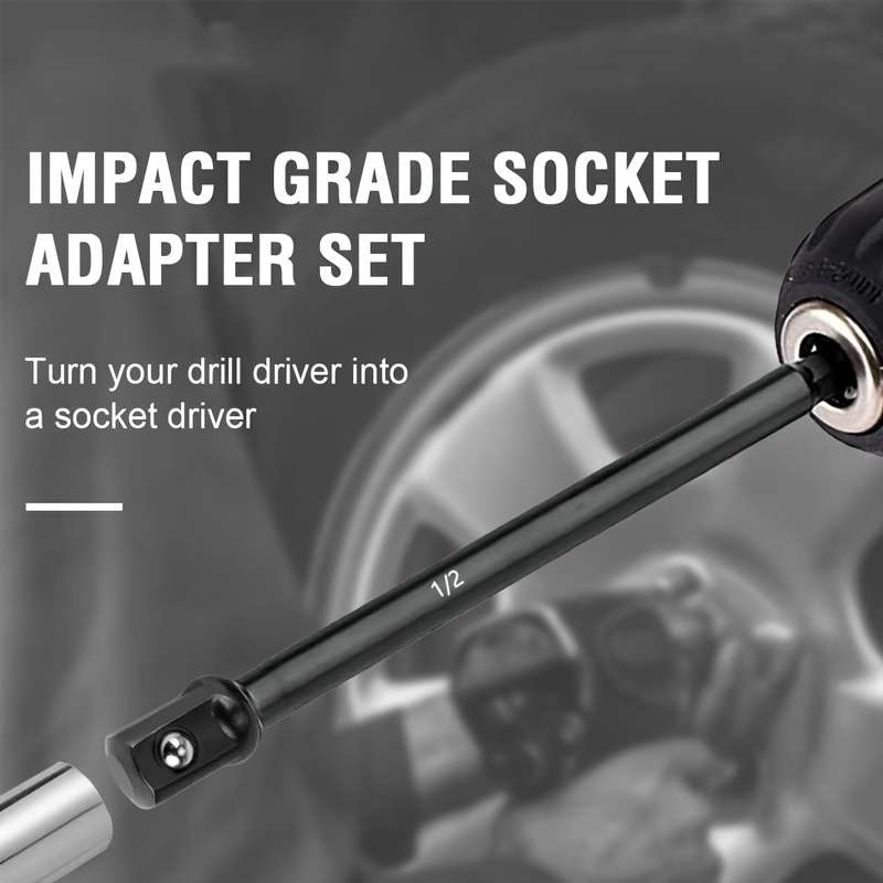 6-Piece Reliable Impact Sleeve Adapter Set