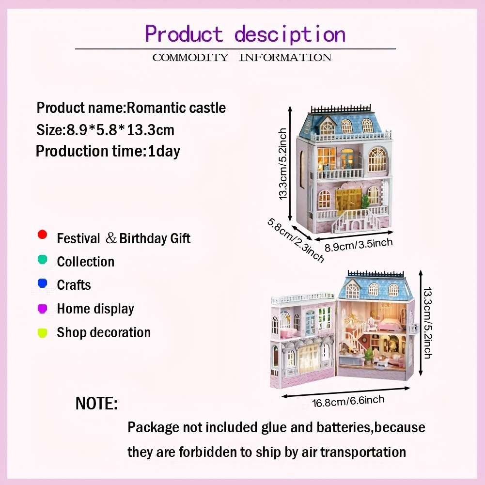 Building Toy Architectural Model Toy Set Style Pink