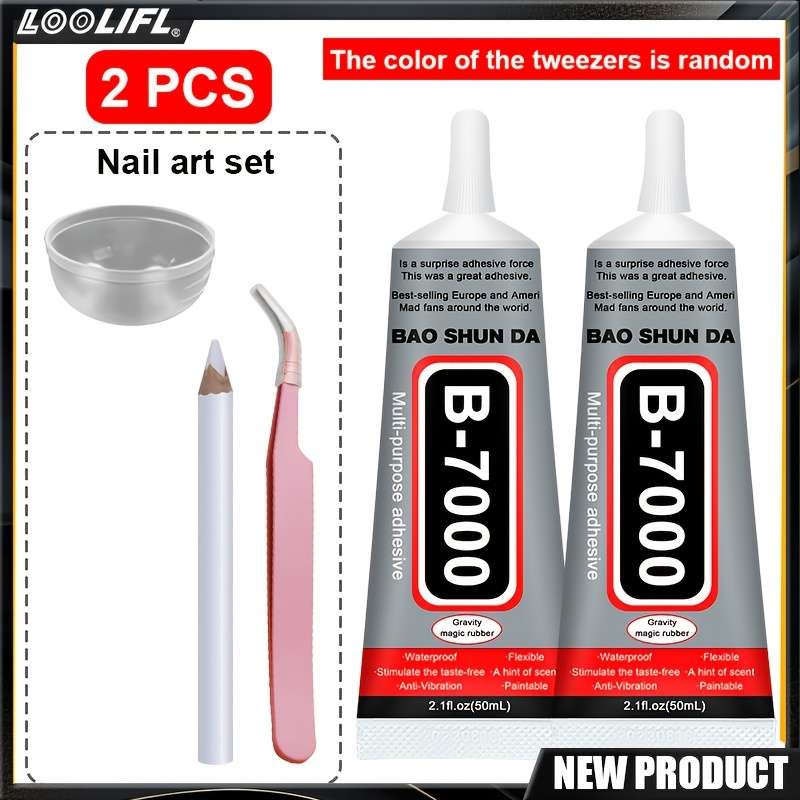 Glue Model 50Ml Nail Glue Quantity2Pcs